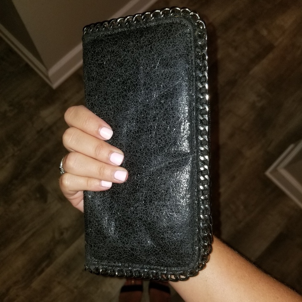 Black shimmery clutch/wallet
